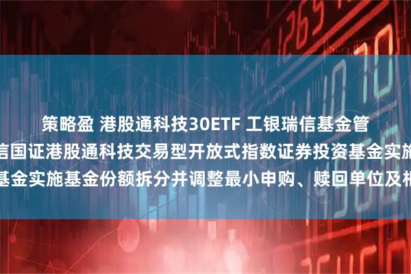 策略盈 港股通科技30ETF 工银瑞信基金管理有限公司关于工银瑞信国证港股通科技交易型开放式指数证券投资基金实施基金份额拆分并调整最小申购、赎回单位及相关业务安排的公告